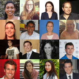 a grid of the many faces of people who did biomedical sciences